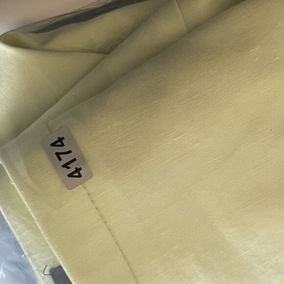 Elie Tahari Ruth Linen Blend Skirt Women 8 Green Ruffle Pencil Career Office NWT - Picture 15 of 16